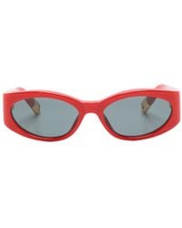 Jacquemus - Oval Frame Sunglasses - Lyst