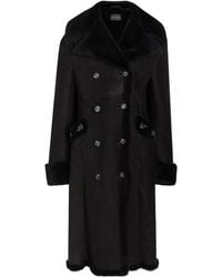 Simone Rocha - Double-Breasted Shearling Coat - Lyst