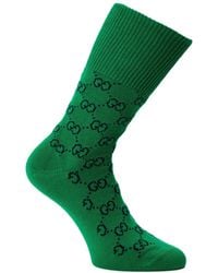 Gucci - Logo Ribbed Socks - Lyst