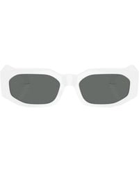 Versace - Geometric-Frame Sunglasses - Lyst