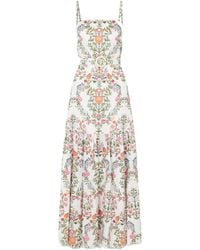 Borgo De Nor - Tiered Broderie Anglaise Cotton Maxi Dress - Lyst