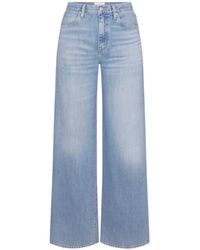 FRAME - The Stroll High-Rise Wide-Leg Jeans - Lyst