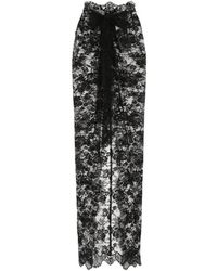 Dolce & Gabbana - Chantilly Midi Lace Skirt - Lyst
