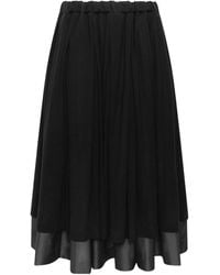 Comme des Garçons - Pleated Drawstring Midi Skirt - Lyst