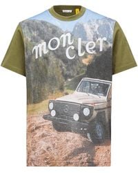 Moncler - X Mercedes-Benz By Nigo Printed Cotton T-Shirt - Lyst