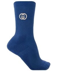 Gucci - Interlocking-G Cotton Ankle Socks - Lyst