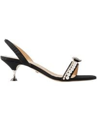 Mach & Mach - 55Mm Crystal-Embellished Sandals - Lyst