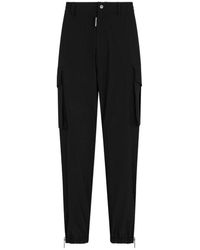 DSquared² - Baggy Fit Pleated Cargo Pants - Lyst