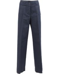 Aspesi - High-Waisted Trousers - Lyst