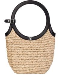 Courreges - Courrèges Holy Ac Logo Plaque Tote Bag - Lyst