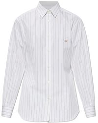 Moschino - Striped Embroidered Shirt - Lyst