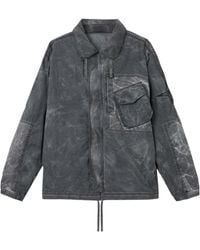 Stone Island - Comfort-Fit Zip-Up Overshirt With Packable Hood - Lyst