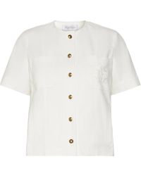 Max Mara - Mxmzanzara Short-Sleeved Button-Up Jacket - Lyst