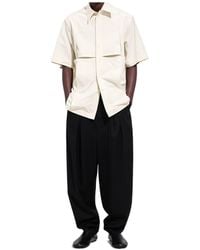 Bottega Veneta - Macro Intreccio Cotton Shirt - Lyst