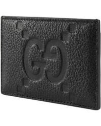 Gucci - Logo Embossed Card Holder - Lyst