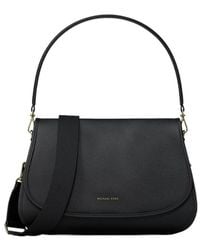 MICHAEL Michael Kors - Holmes Medium Pebbled Leather Convertible Messenger Bag - Lyst