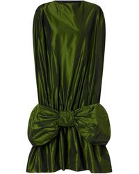 Simone Rocha - Bow-Detailed Taffeta Midi Dress - Lyst