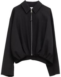 Loewe - Draped Wool Jacket - Lyst