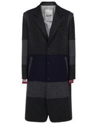 Valentino - Patchwork Single-Breasted Coat - Lyst