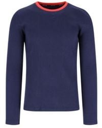 Marine Serre - Contrast Collar Long-Sleeve Base Top - Lyst
