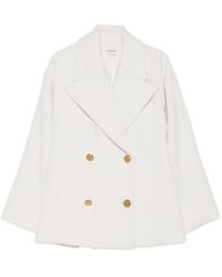 P.A.R.O.S.H. - Notch-Lapel Double-Breasted Coat - Lyst