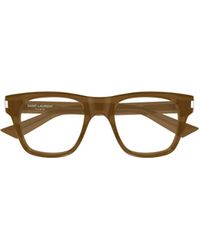 Saint Laurent - Square-Frame Glasses - Lyst