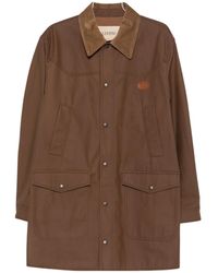 Valentino - Vlogo Signature Waxed-Canvas Coat - Lyst