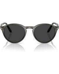 Persol - Oval Frame Sunglasses - Lyst