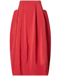 Tibi - Lantern Paneled Shell Skirt - Lyst