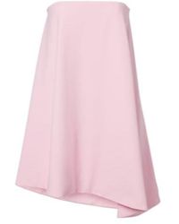Jil Sander - Virgin Wool Bustier Minidress - Lyst