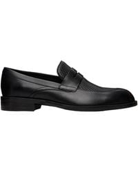 BOSS - Round-Toe Loafers - Lyst
