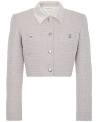 Alessandra Rich - Sequined Tweed Casual Jacket - Lyst