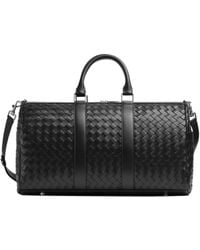 Bottega Veneta - Intrecciato Zipped Duffle Bag - Lyst