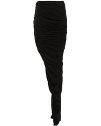 Rick Owens - Soft Edfu Ruched Maxi Skirt - Lyst