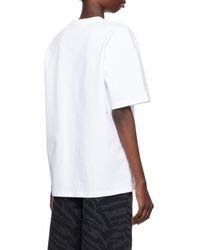 Ganni - Logo Embroidered Crewneck T-Shirt - Lyst