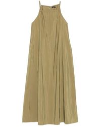 Emporio Armani - Halterneck Crinkled-Effect Beach Dress - Lyst