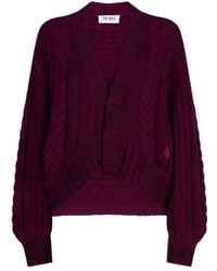 The Attico - The Cable Knitted Cardigan - Lyst