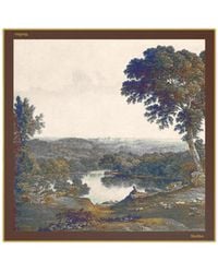 Max Mara - Printed Silk Scarf - Lyst