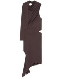 Courreges - Courrèges Off-Shoulder Cut-Out Midi Dress - Lyst