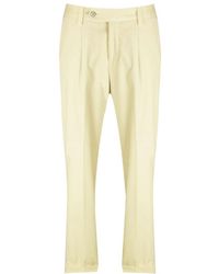 BOSS - Cropped Corduroy Trousers - Lyst