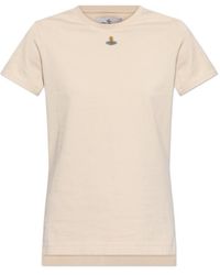 Vivienne Westwood - Orb Logo-Embroidered Crewneck T-Shirt - Lyst