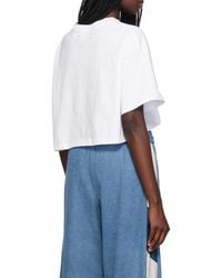Amiri - Arts District Crewneck Cropped T-Shirt - Lyst
