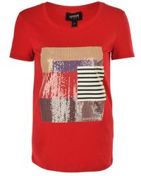 Armani Jeans - Printed T-Shirt - Lyst