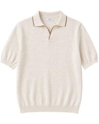 Gran Sasso - Short-Sleeved V-Neck Polo Shirt - Lyst
