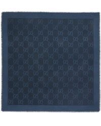 Gucci - Logo Jacquard Square Scarf - Lyst