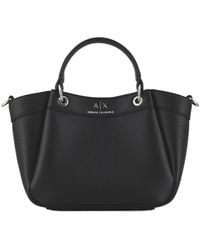 ARMANI EXCHANGE - Logo-Debossed Grained-Texture Tote Bag - Lyst