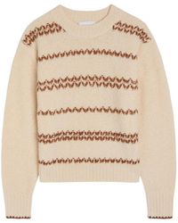 Isabel Marant - Roxane Embroidered Wool-Blend Jumper - Lyst