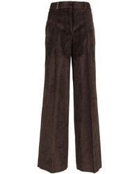 Peserico - Corduroy Wide-Leg Casual Trousers - Lyst