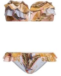Zimmermann - Ascension Frilled Two Piece Bikini - Lyst