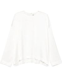 TOTEME - Totême Boxy Satin Top - Lyst